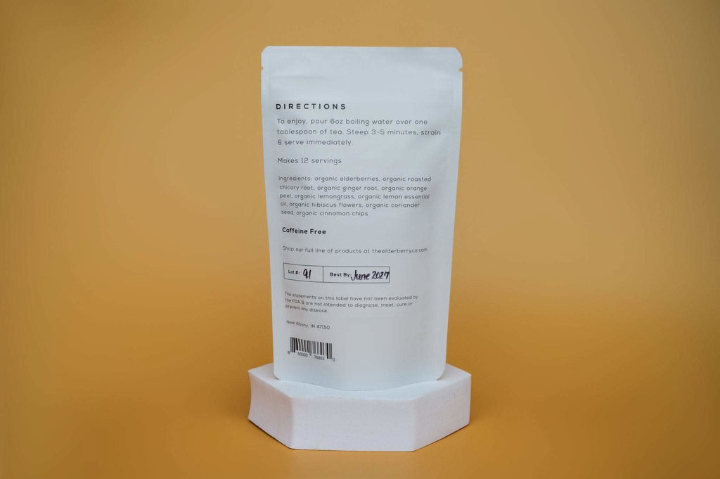 The Elderberry Co. Lemon Ginger Tea in - Tea & Infusions photo