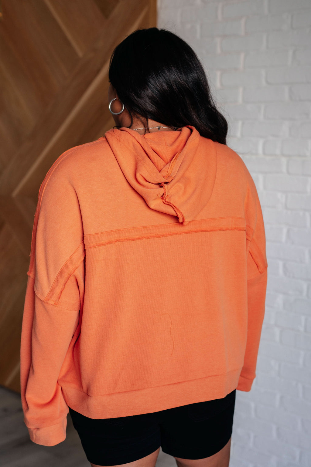 Throwback Heartthrob Hoodie in Orange in - Tops photo