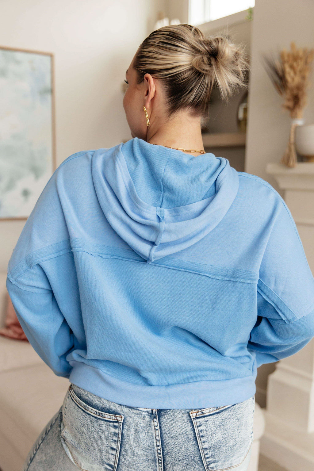 Throwback Heartthrob Hoodie in Sky in - Tops photo