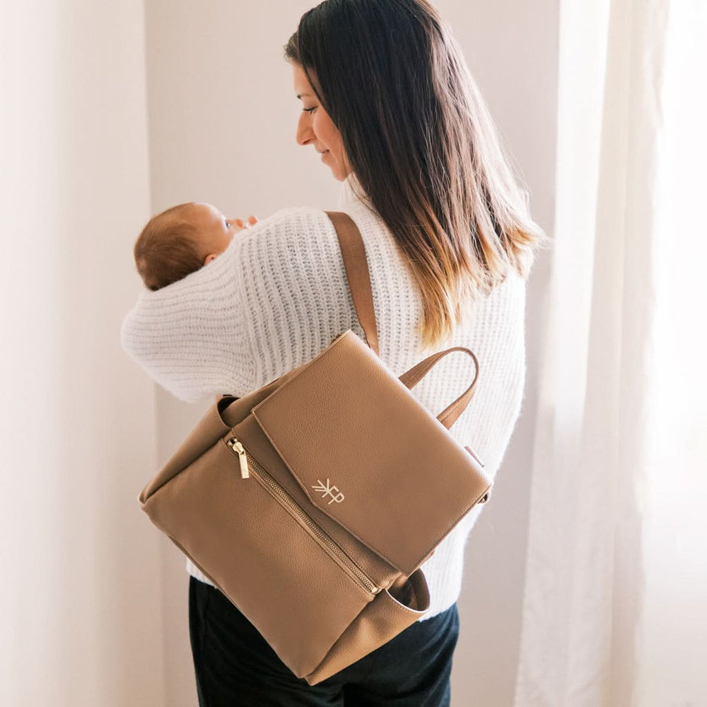 Freshly Picked Toffee Mini Classic Diaper Bag II in - Mini Classic Diaper Bag II photo
