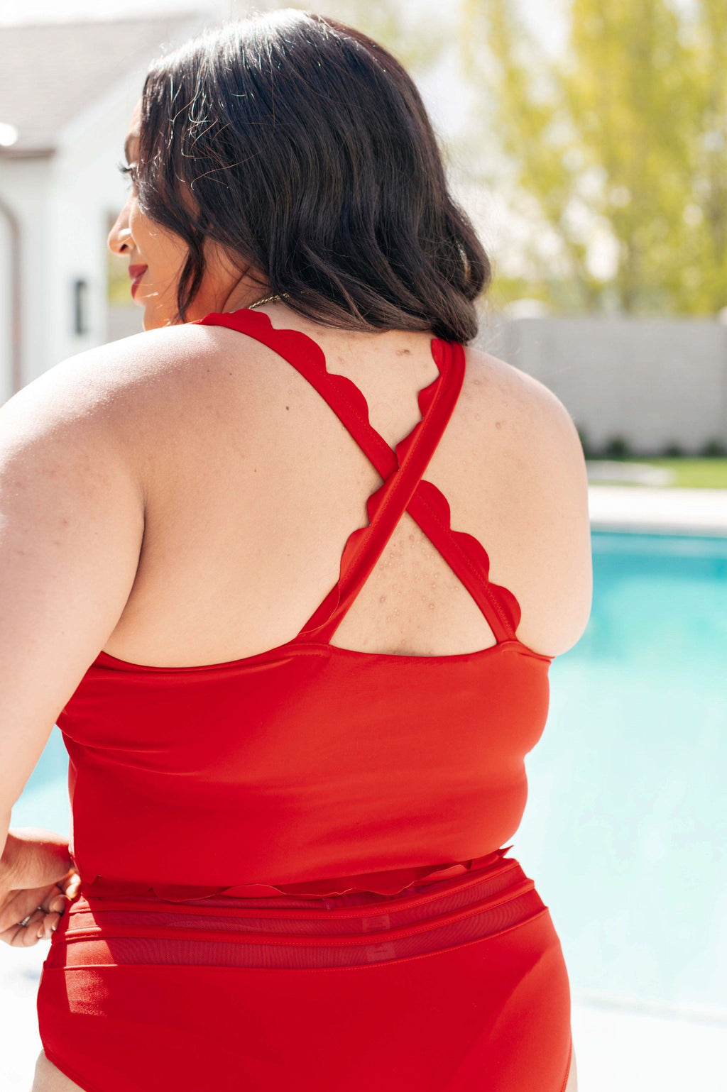 Tonga Scalloped Swim Top in - Swimwear photo