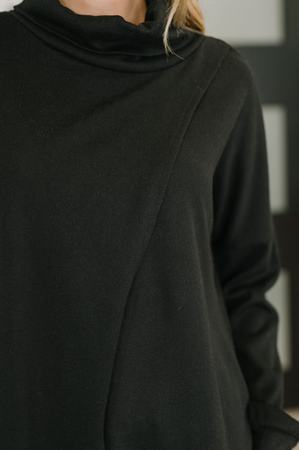 Travel City Scape Turtle Neck Tunic in Black in - Womens photo