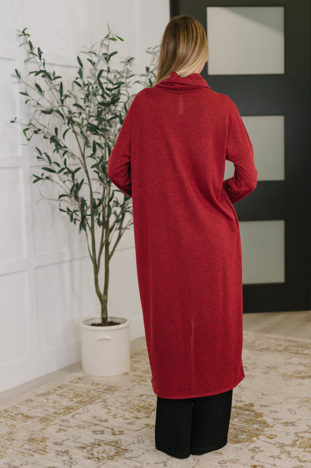 Travel City Scape Turtle Neck Tunic in Wine in - Womens photo