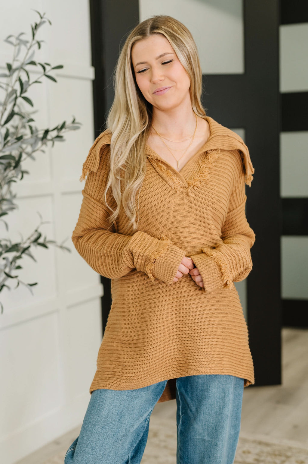 Travel Far & Wide Sweater in Taupe in - Womens photo