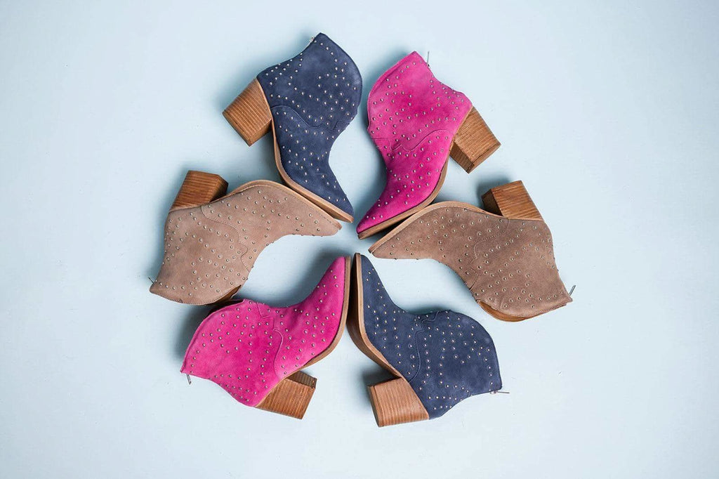 Twilight Studded Heeled Ankle Boot in Black in - Shoes photo