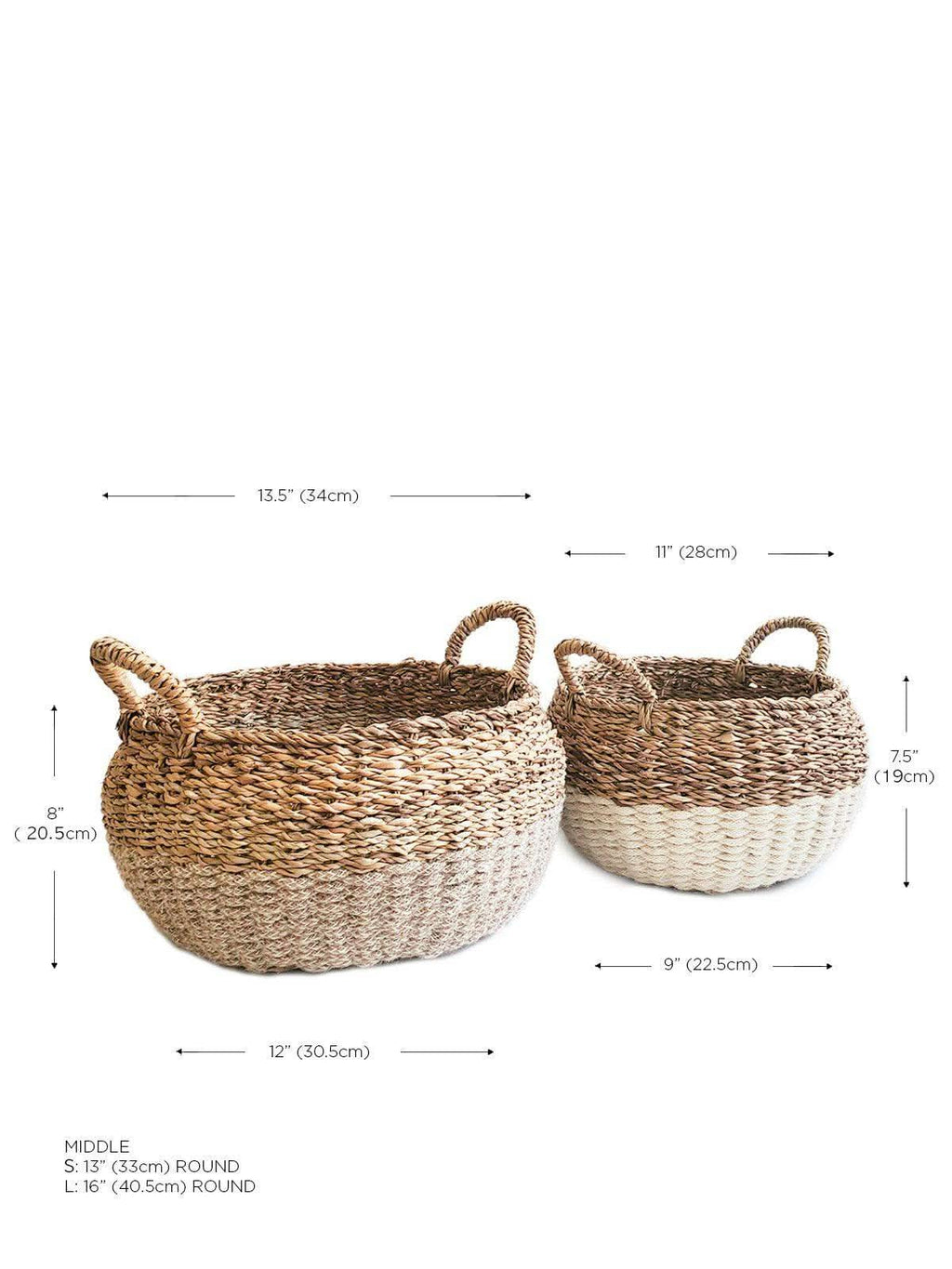 KORISSA Ula Floor Basket - Natural - SwagglyLife Home & Fashion