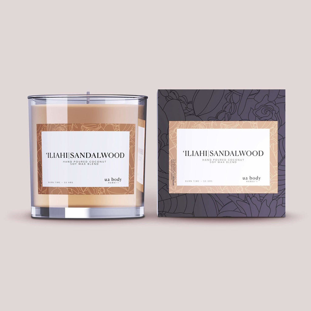 Ua Body | Hawaiian Skincare 'ILIAHI Sandalwood Scented Candle in - Candle photo