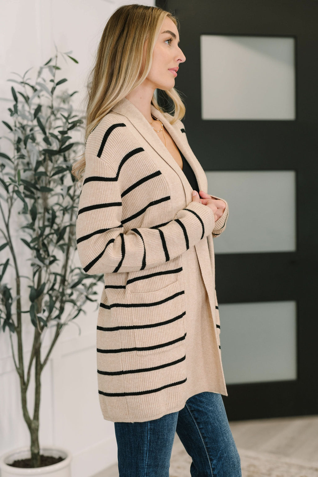 Under Wraps Striped Cardigan in - Womens photo