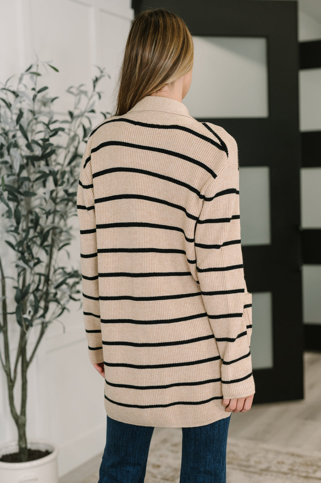 Under Wraps Striped Cardigan in - Womens photo