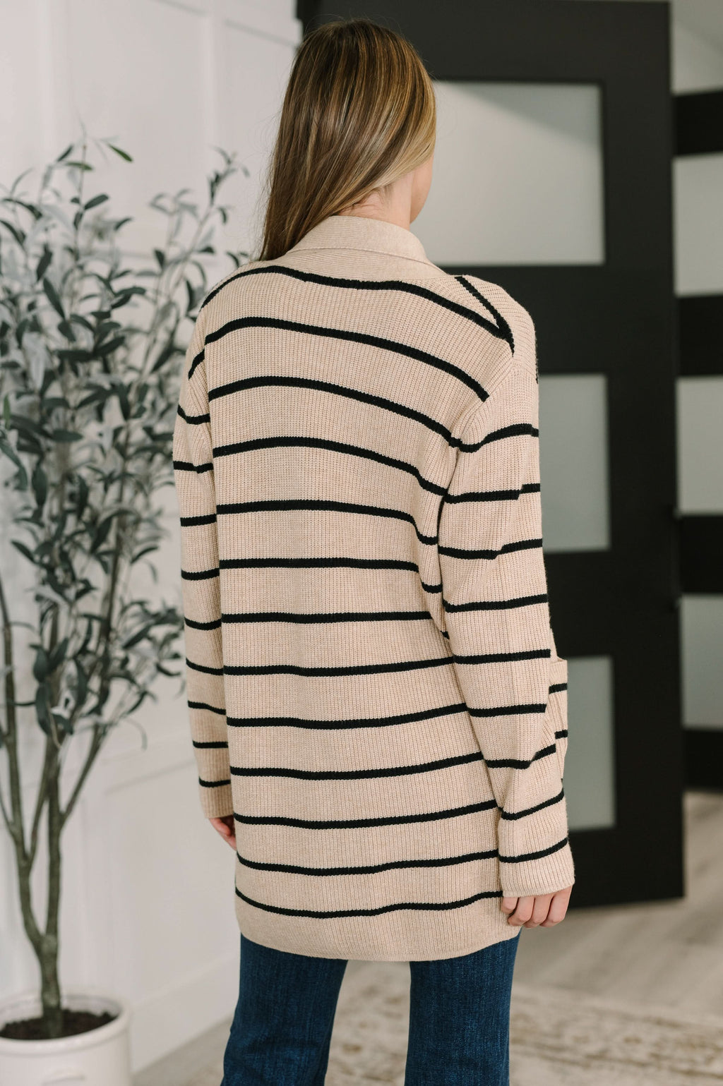 Under Wraps Striped Cardigan in - Womens photo