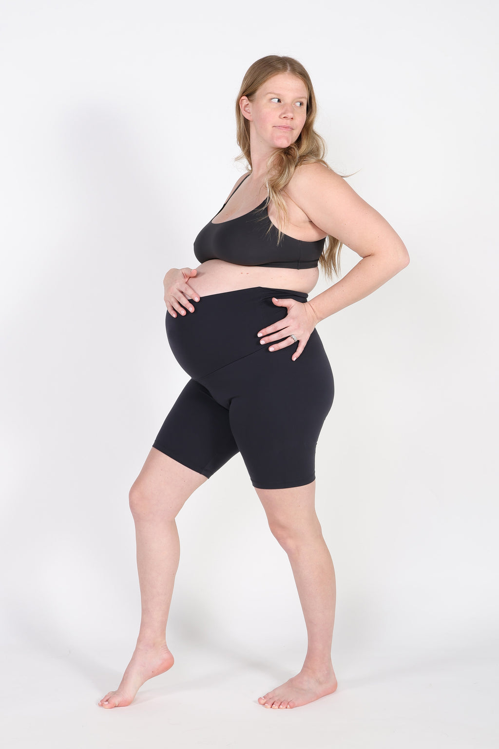VAALIA™ Everyday Comfort Hi-Rise Maternity Short in - photo