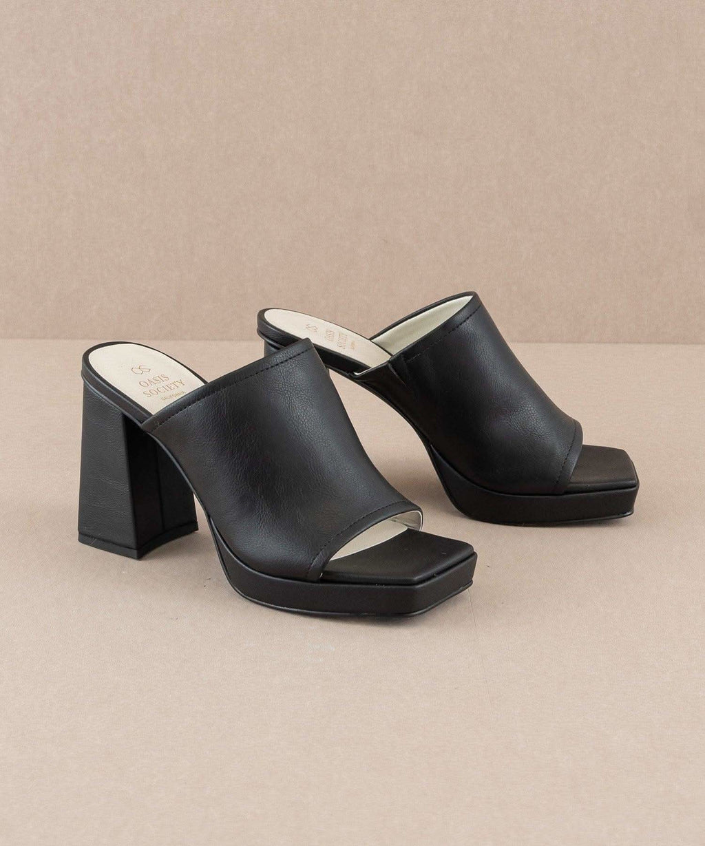 The Vivienne Black | Slip On Platform heel in - HEELS photo