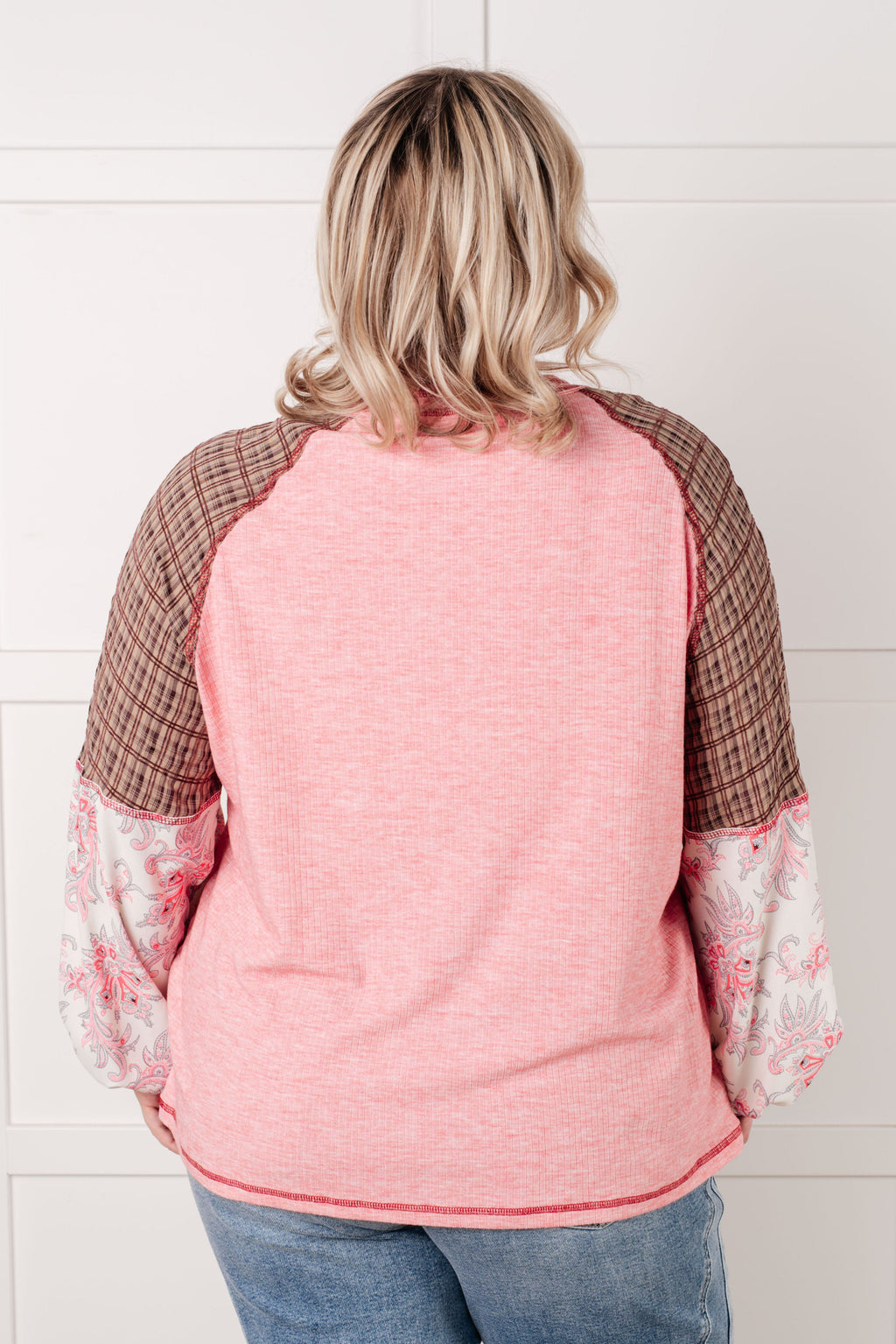 Walk for Miles Floral Color Block Top in - Tops photo