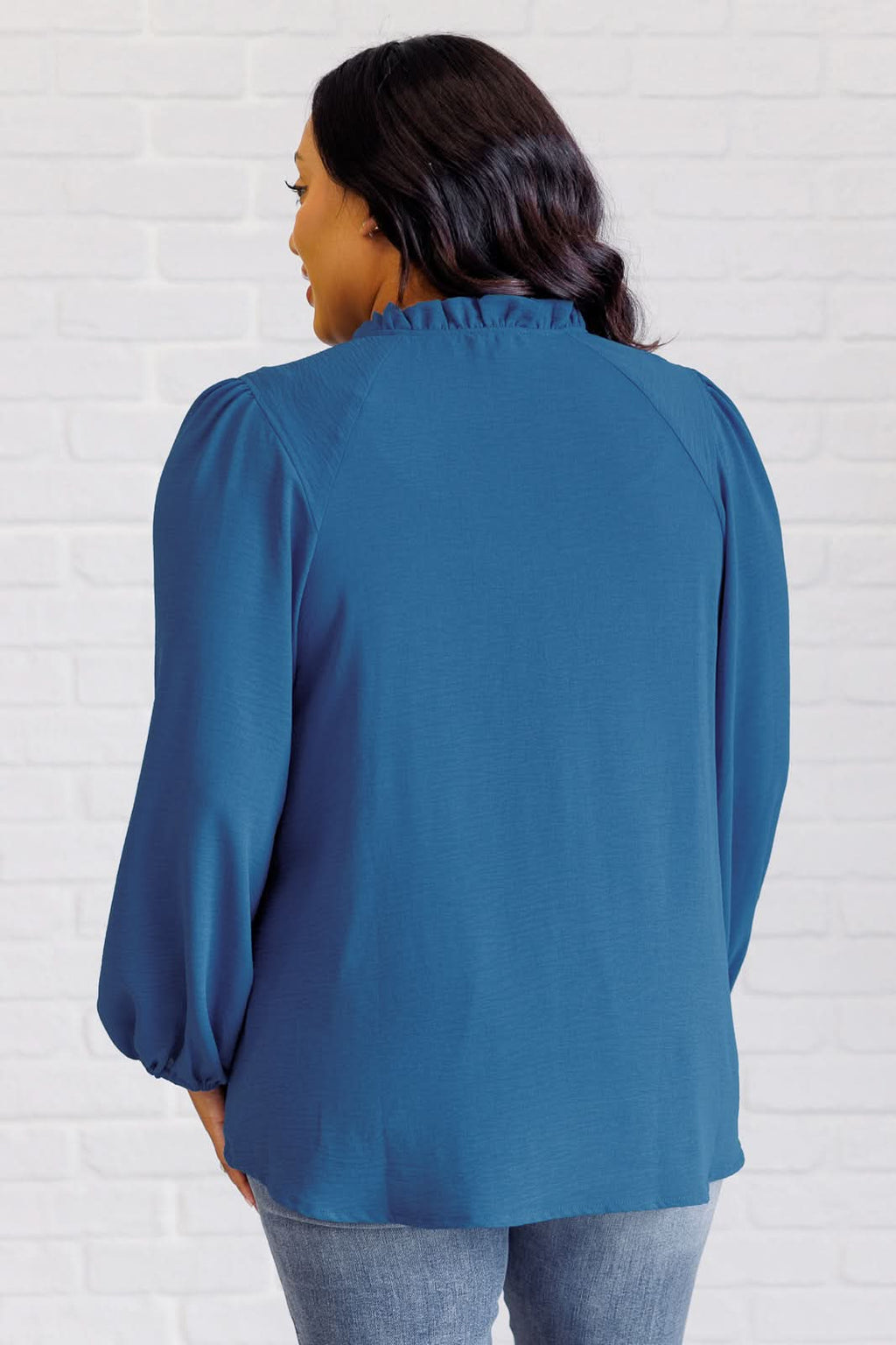 We Believe Keyhole Tie Detail Blouse in - Blouses photo