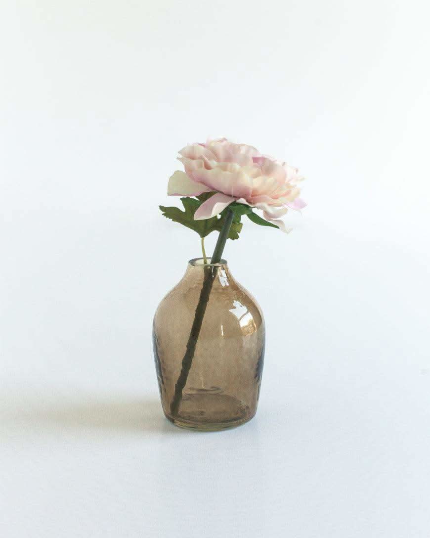 Haley Handblown Hammered Bud Vase in - Vase photo
