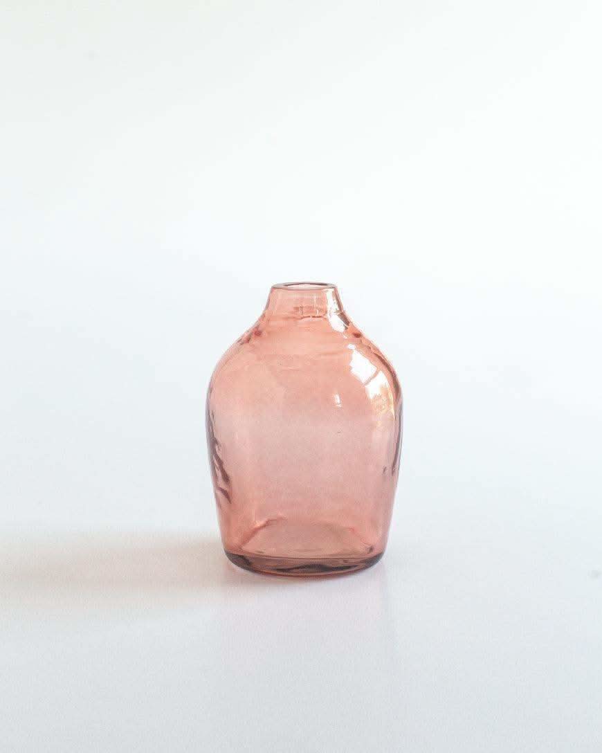 Haley Handblown Hammered Bud Vase in - Vase photo