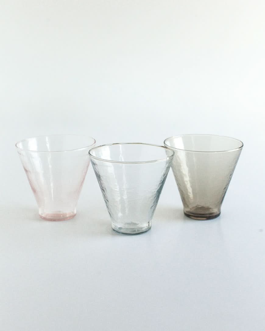 Handblown Hammered Funneled Glasses | Set of 2 in - Kitchen & Dining photo