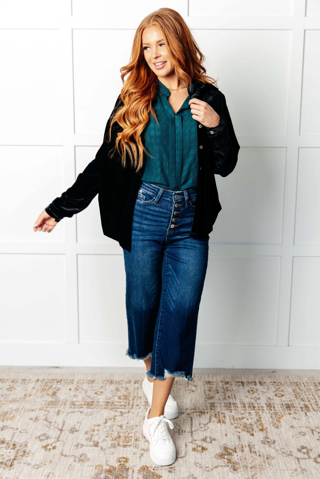 Matter of Fact Pleat Front Sleeveless Blouse in Sea Green - SwagglyLife Home & Fashion