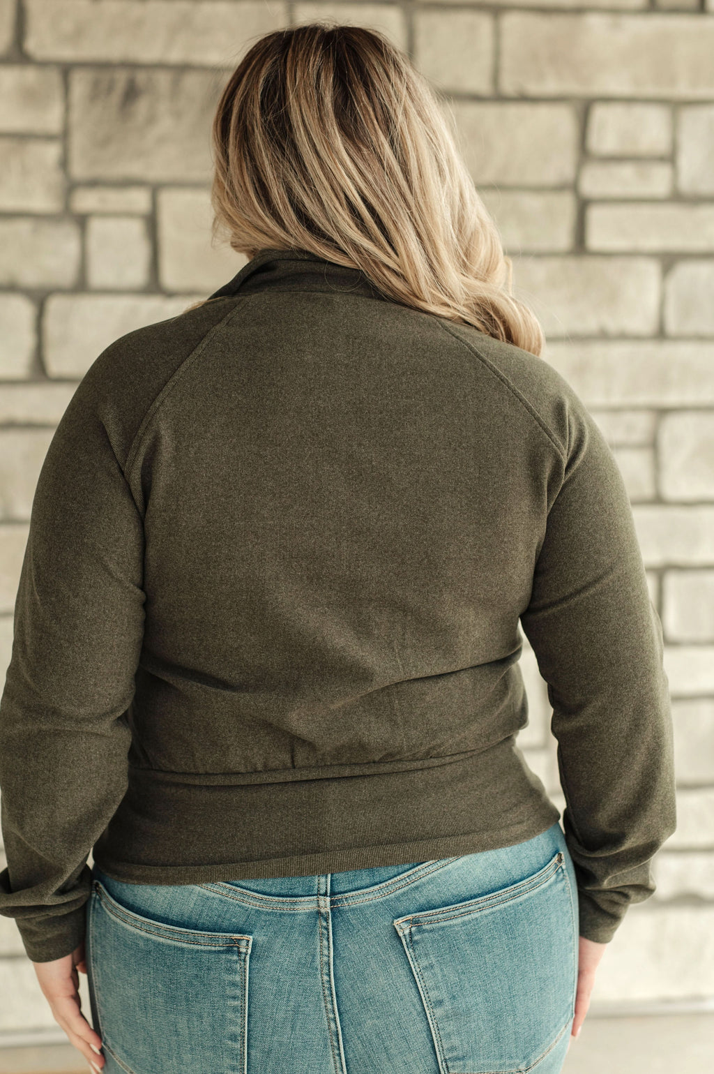 Where Are You Zip Up Jacket in Olive in - Layers photo