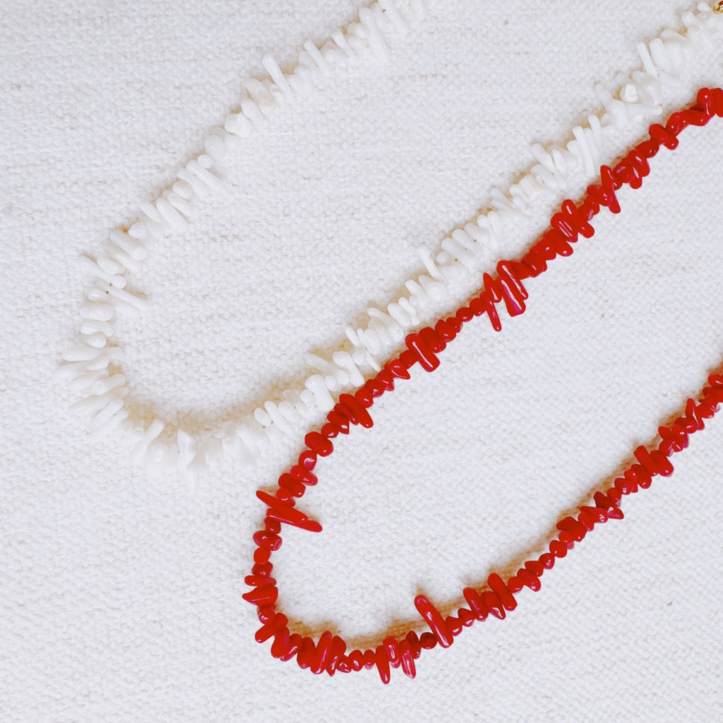 White Sands Coral Reef Necklace – Gold-Plated Coastal Style in - Jewelry photo