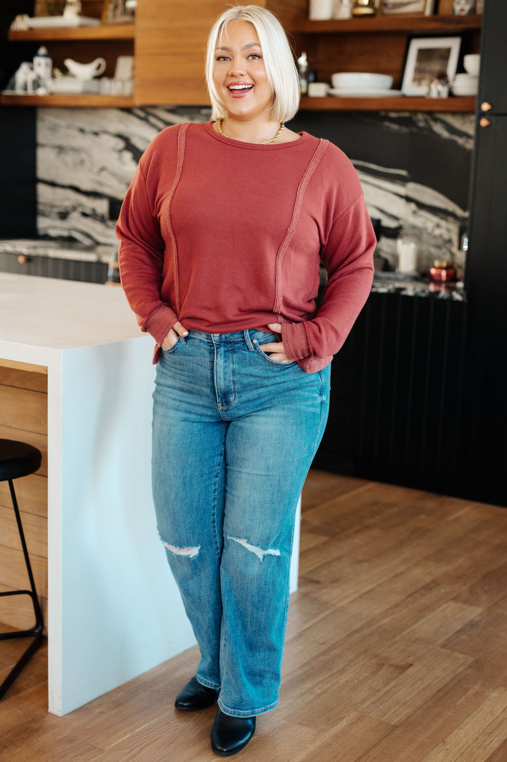 Why Don't You Pullover in - Womens photo