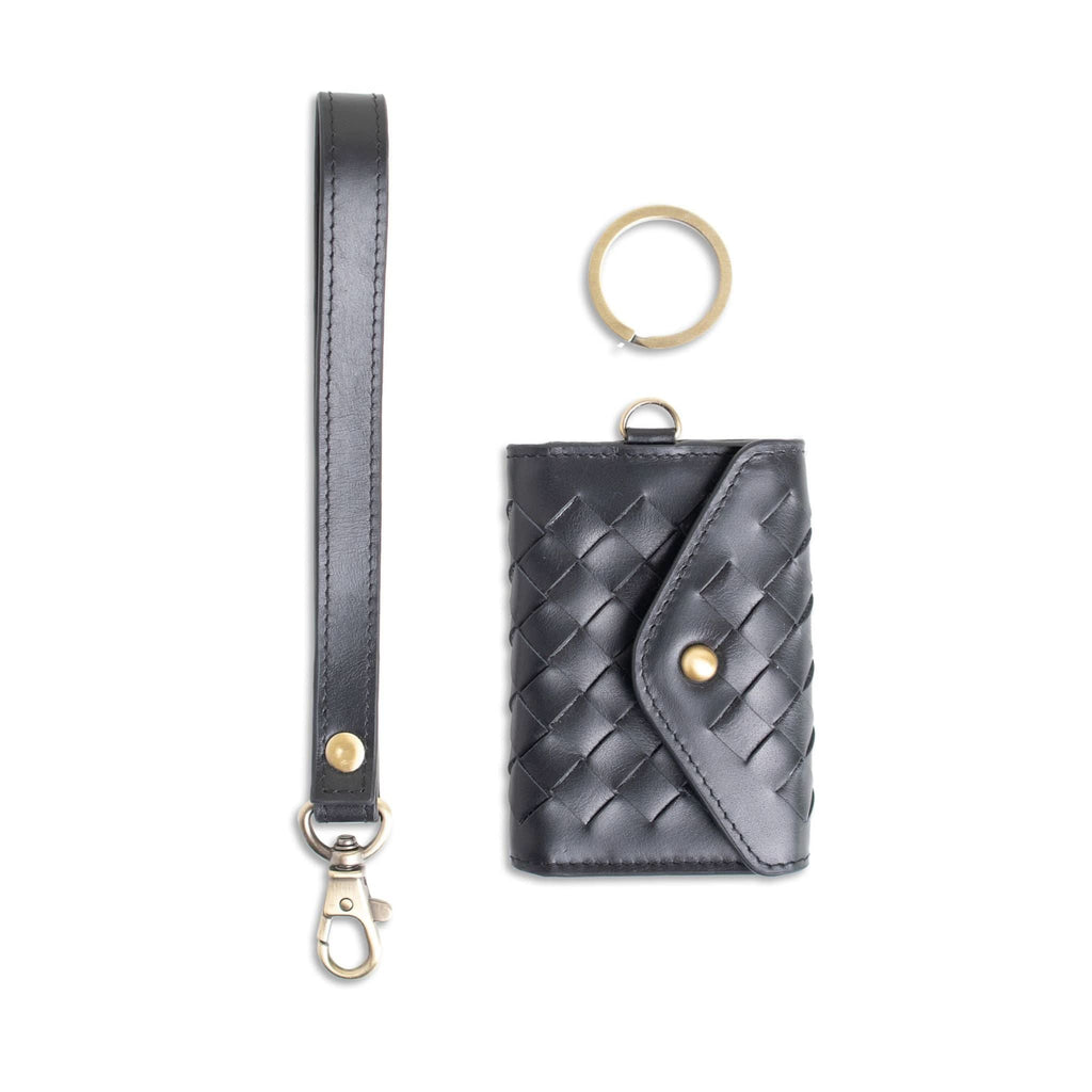 The Poppy in Jet Black | Woven - Wallets photo