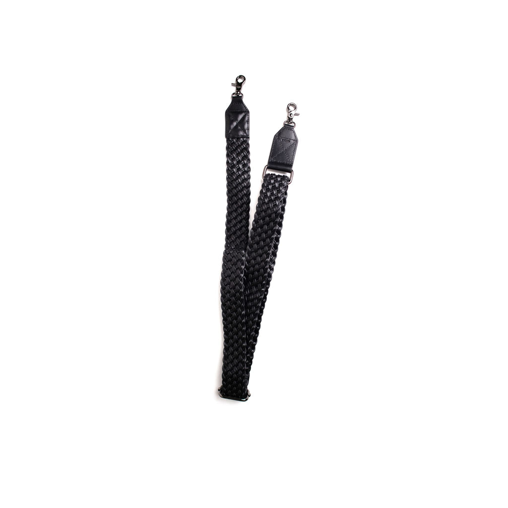 The Crossbody Strap in The Waymaker Mini Jet Black | Woven - Goods photo