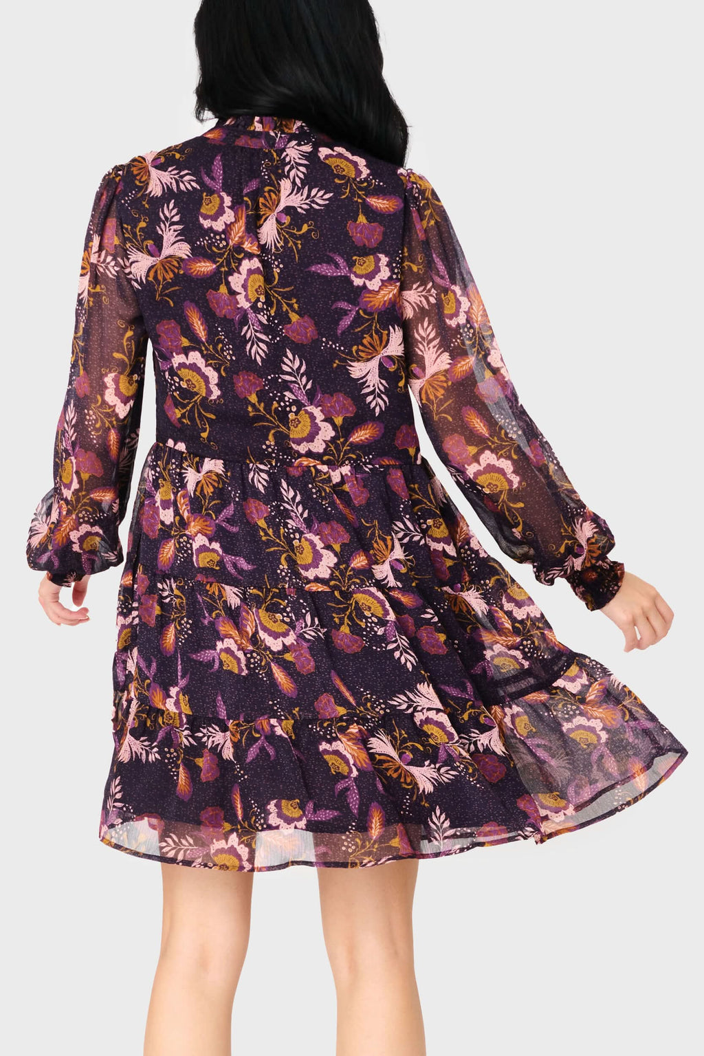 Gibsonlook Long Sleeve Chiffon Decked Out Day Dress in - 50, DRESSES, 502, SALE photo