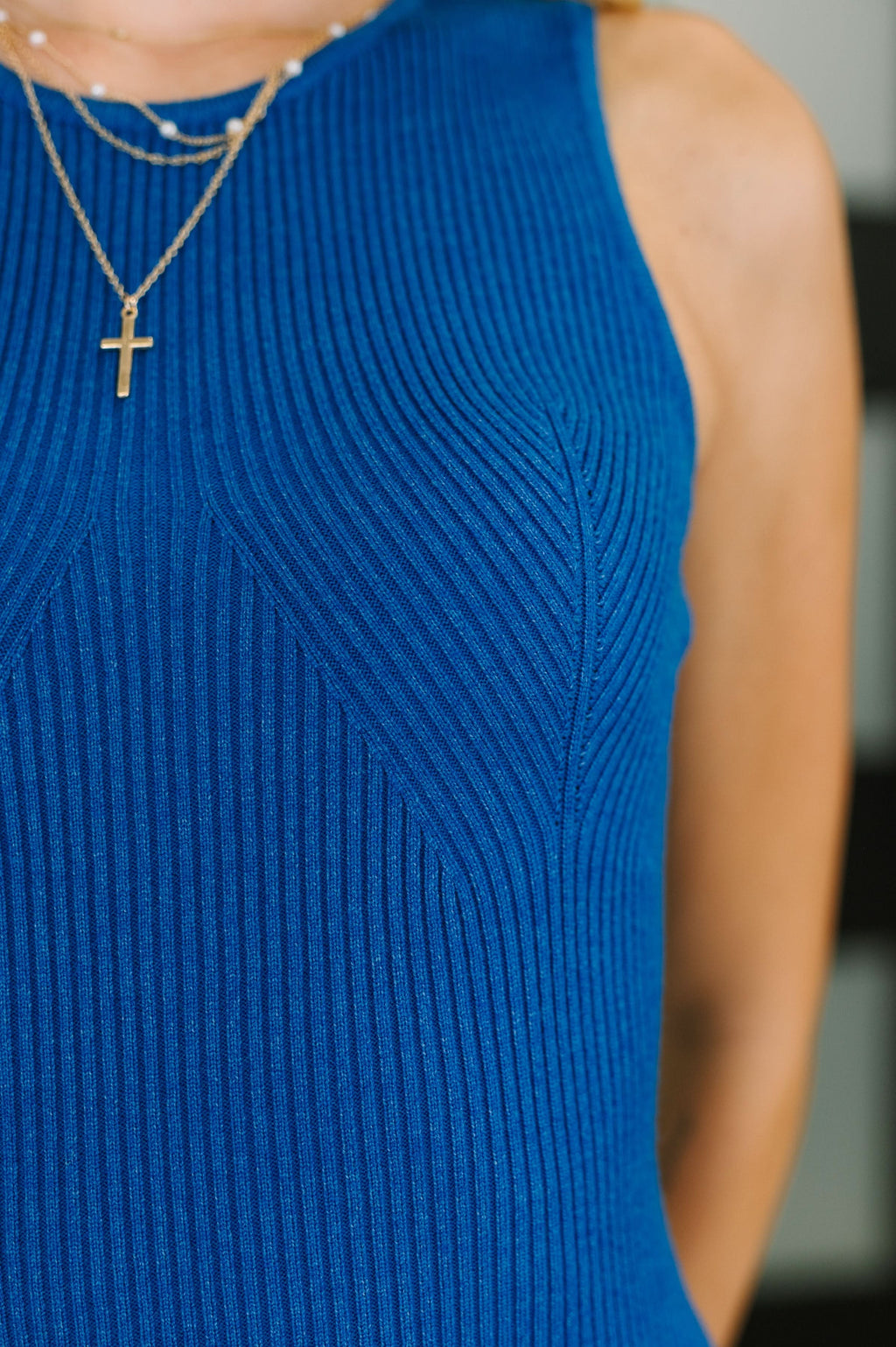 Your Full Attention Sweater Knit Midi Dress in - Womens photo