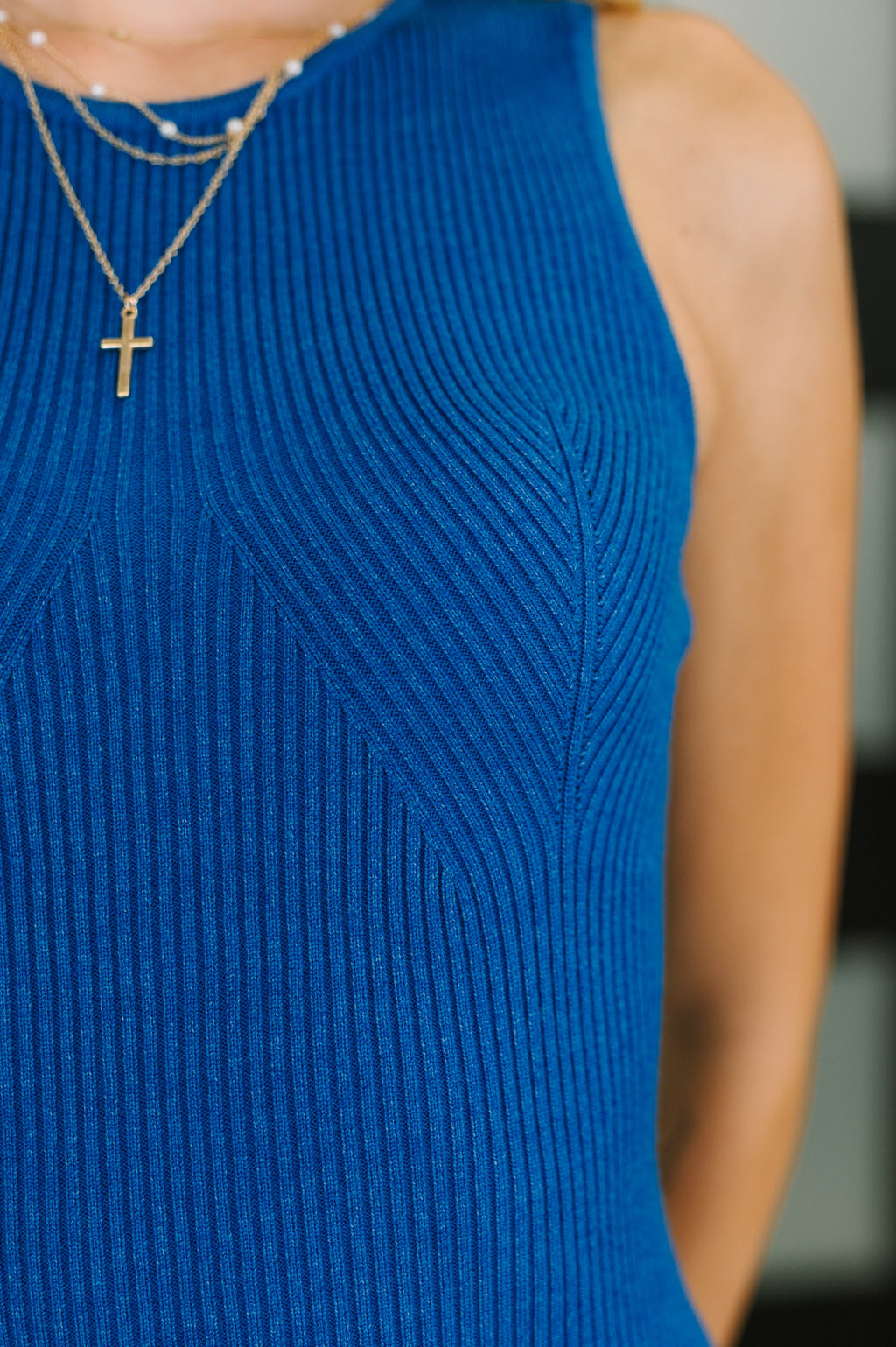 Your Full Attention Sweater Knit Midi Dress in - Womens photo