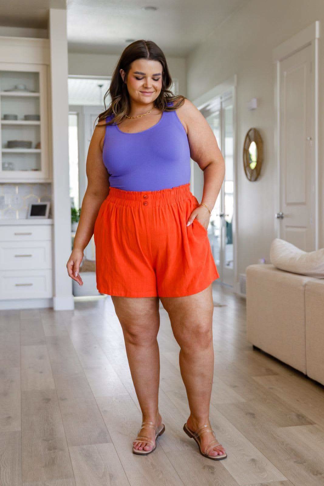 A Little Lazy High Rise Linen Shorts - SwagglyLife Home & Fashion A Little Lazy High Rise Linen Shorts - SwagglyLife Home & Fashion