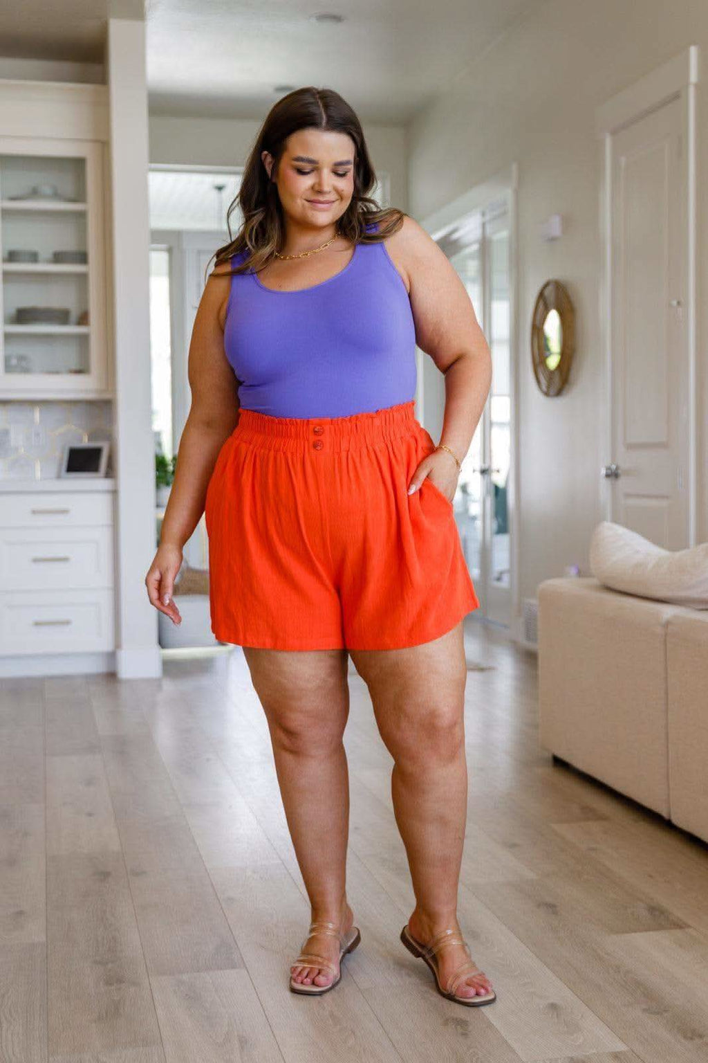 A Little Lazy High Rise Linen Shorts - SwagglyLife Home & Fashion