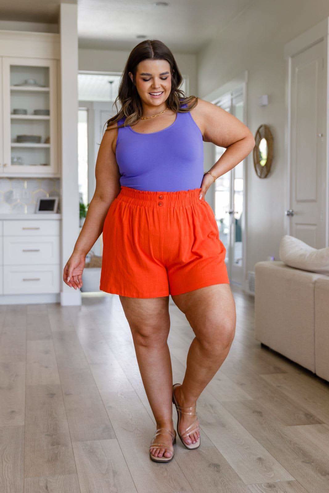 A Little Lazy High Rise Linen Shorts - SwagglyLife Home & Fashion A Little Lazy High Rise Linen Shorts - SwagglyLife Home & Fashion