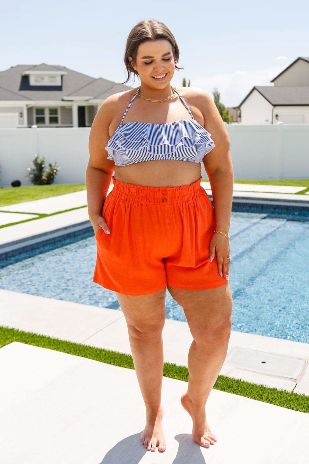 A Little Lazy High Rise Linen Shorts - SwagglyLife Home & Fashion A Little Lazy High Rise Linen Shorts - SwagglyLife Home & Fashion