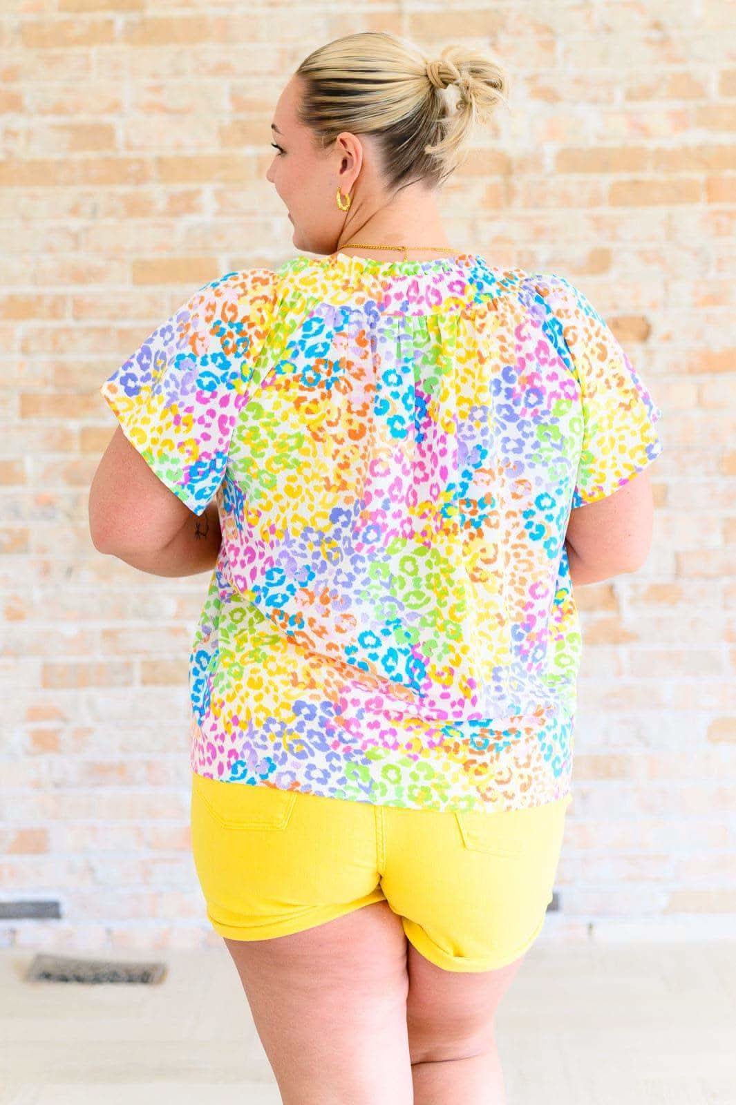 A Little Wild V-Neck Top in Multi - SwagglyLife Home & Fashion A Little Wild V-Neck Top in Multi - SwagglyLife Home & Fashion