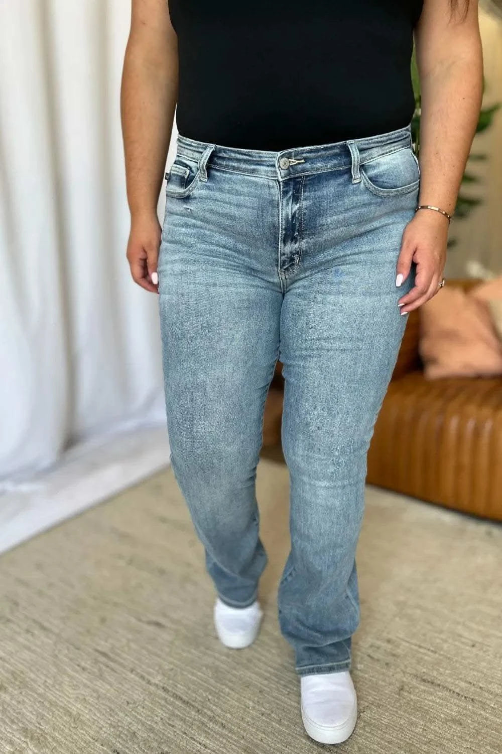 Judy Blue Full Size Medium Rise Bootcut Jeans in - photo