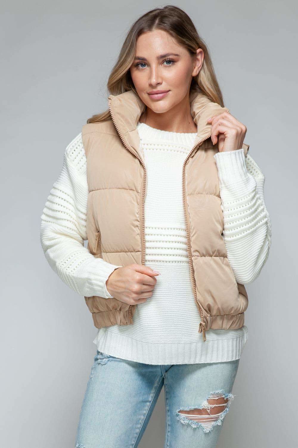 Snobbish Fine Fur Lining Quilted Vest - SwagglyLife Home & Fashion