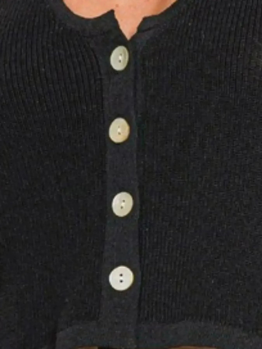 Zenana Button-up Cropped Sweater Vest in - photo