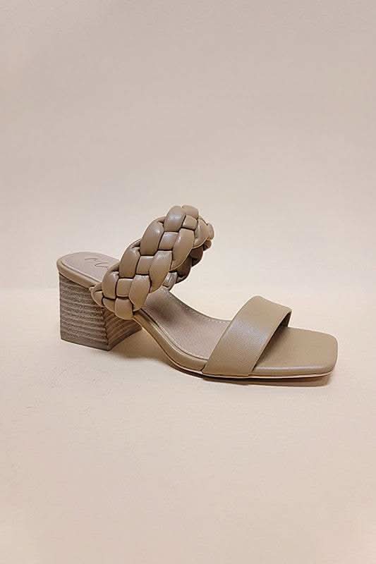 D-Fiona High Heel Mules in TAUPE - photo