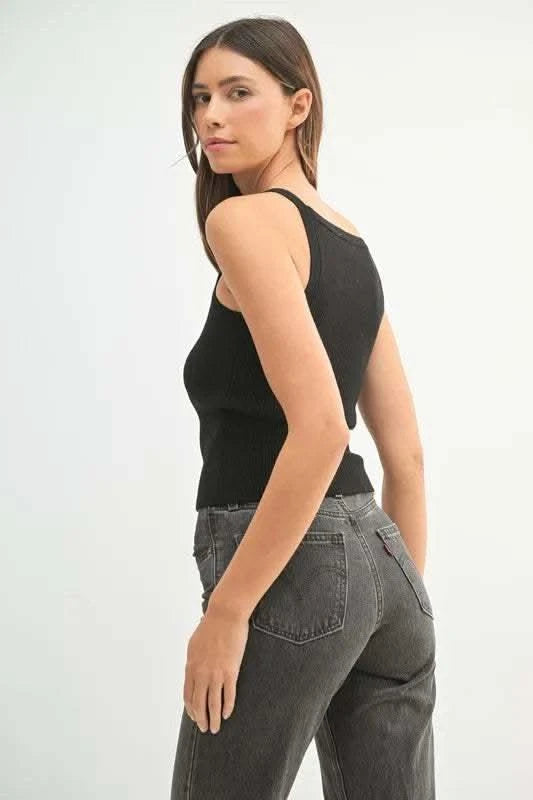 MABLE Ribbed Knit Tank - SwagglyLife Home & Fashion