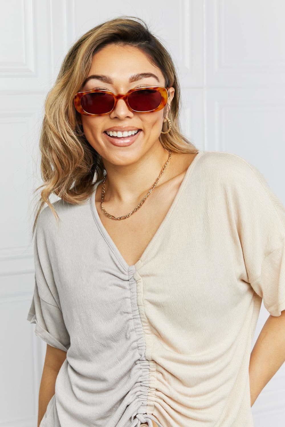 Oval Full Rim Sunglasses in - photo