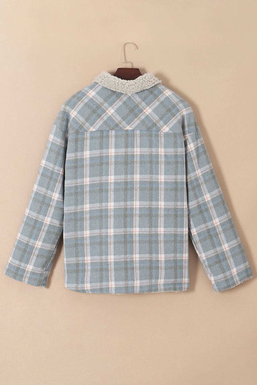 Madison Cuffs Patchwork Plaid Shirt in - Plaid Shackets photo