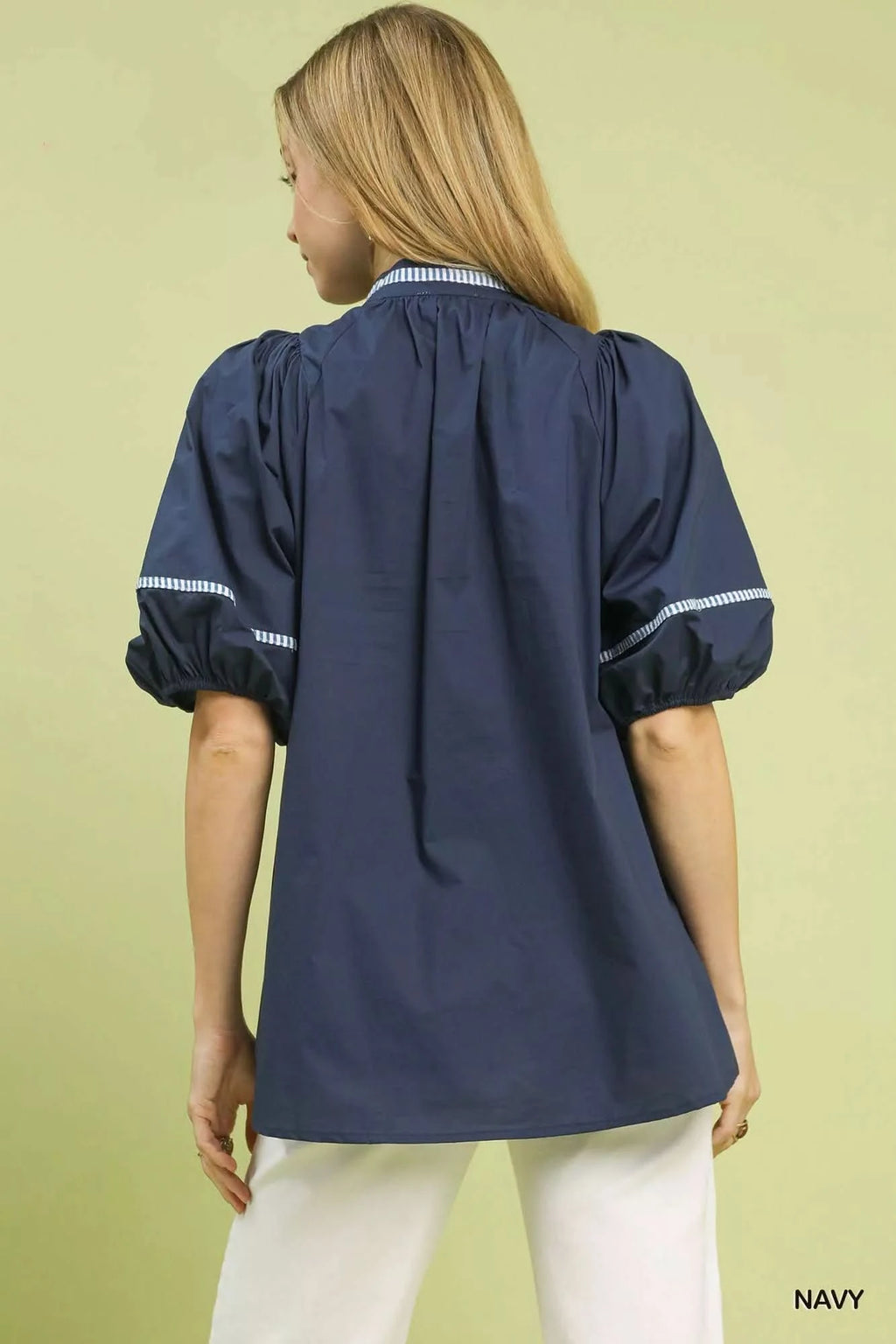Umgee Embroidered Floral Puff Sleeve Top in - photo