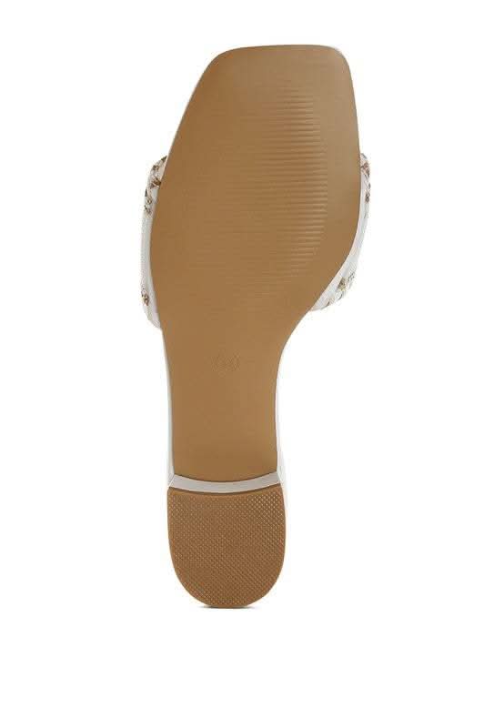 Vacay Babe Lake Como Beaded Slip-On Heels in - photo