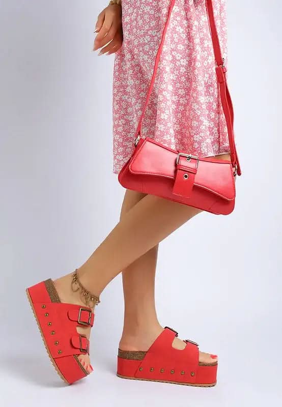 Impala Studded Faux Leather Slip Ons in - photo