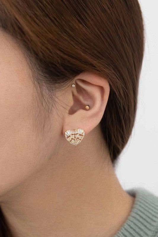 Adoration Heart Earrings in - Earrings photo