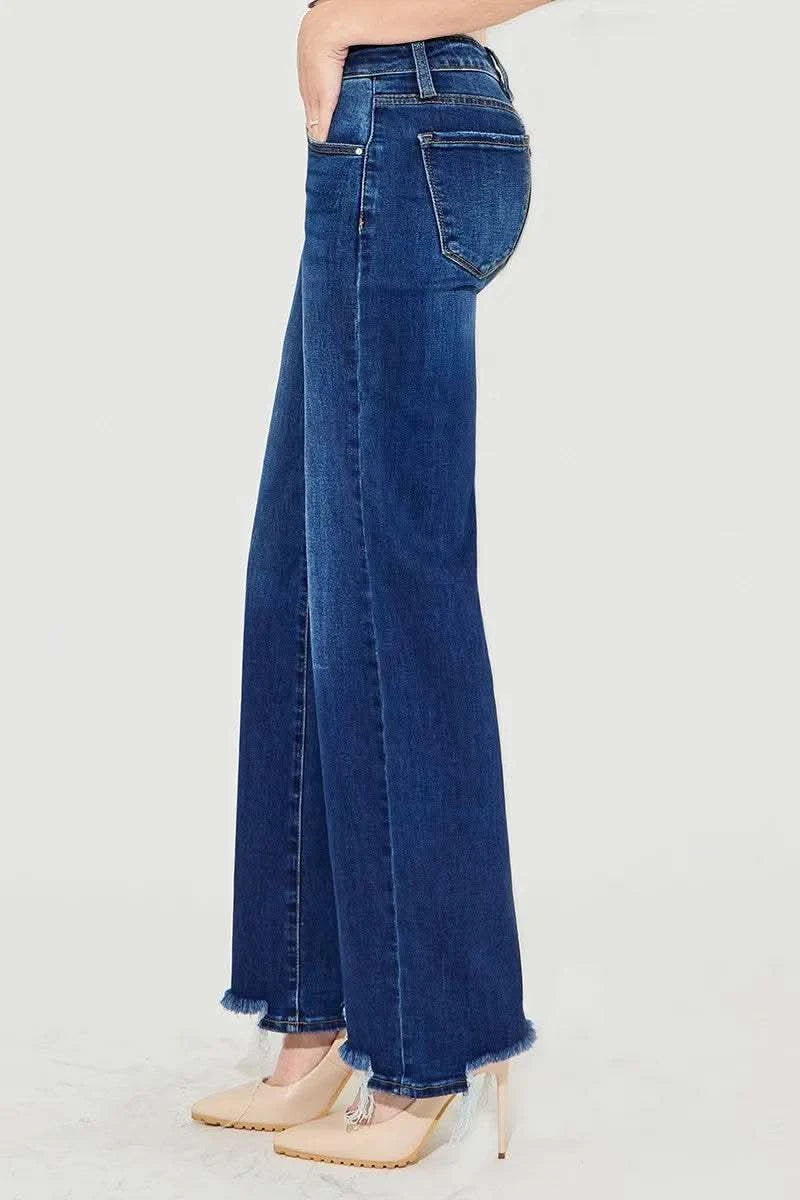 RISEN Full Size Low Rise Wide Leg Jeans Plus Size in - photo