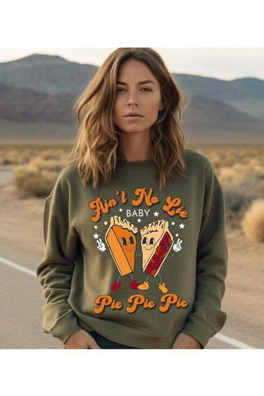 AIN'T NO LIE BABY PIE, PIE PIE Unisex Fleece Sweatshirt - SwagglyLife Home & Fashion AIN'T NO LIE BABY PIE, PIE PIE Unisex Fleece Sweatshirt - SwagglyLife Home & Fashion