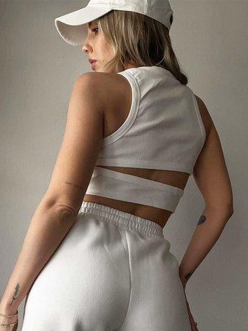 Alex Cutout Round Neck Tank - SwagglyLife Home & Fashion Alex Cutout Round Neck Tank - SwagglyLife Home & Fashion