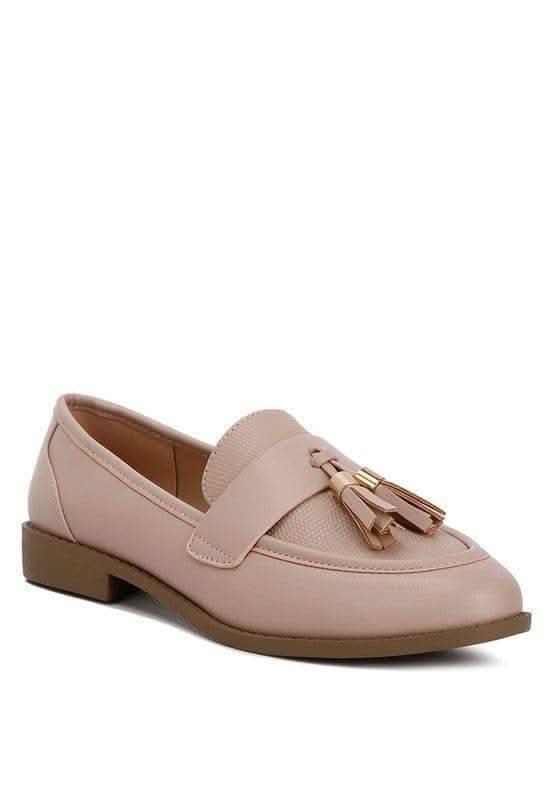 Alibi Tassels Detail Loafers in Natural - Shoes photo